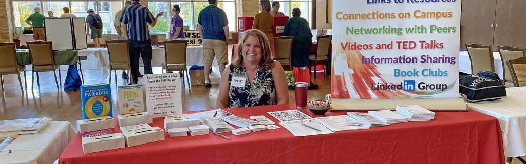 Shelly Vils Havel at the CSN booth during the Employee Resource Fair on October 3, 2023