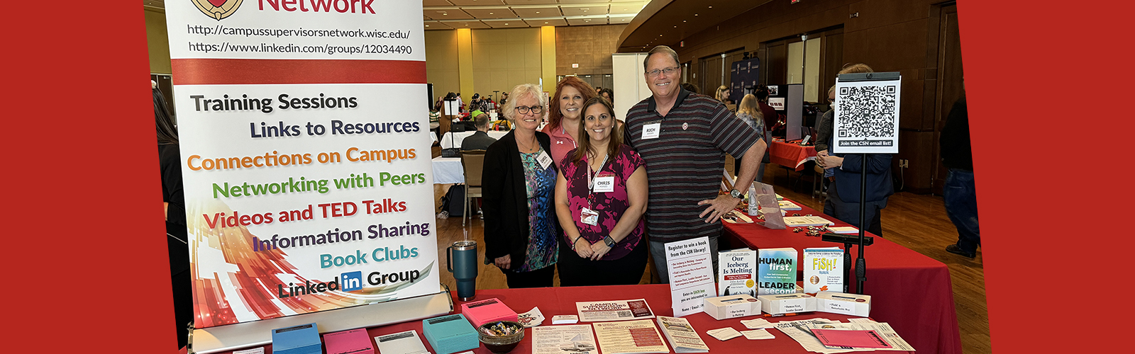 Carol, Shelly, Chris, and Rich at the CSN booth