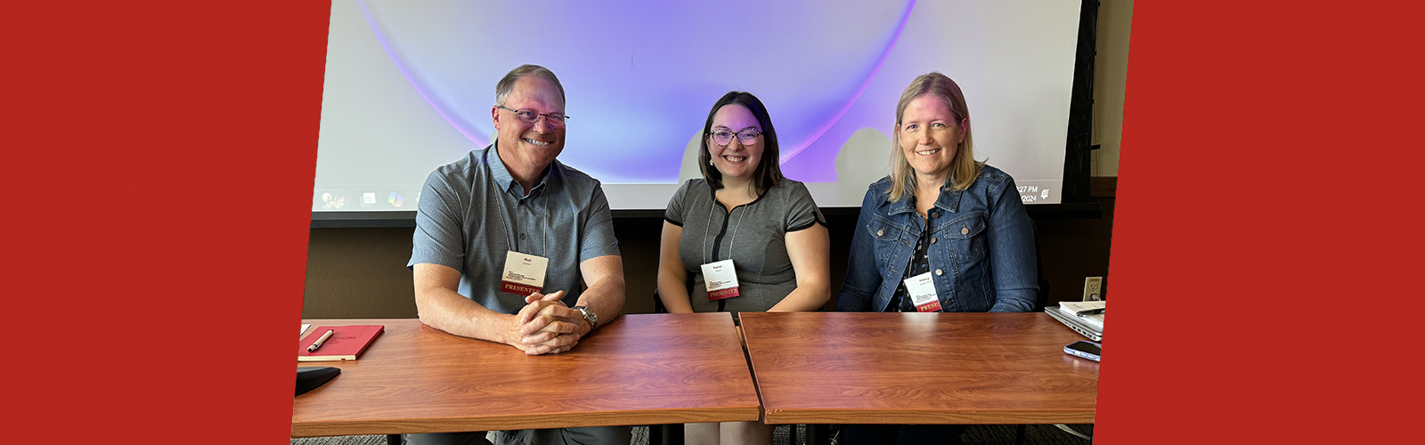 Rich Gassen, Rachel Filipiak, Nancy Kujak-Ford at the LMD conference