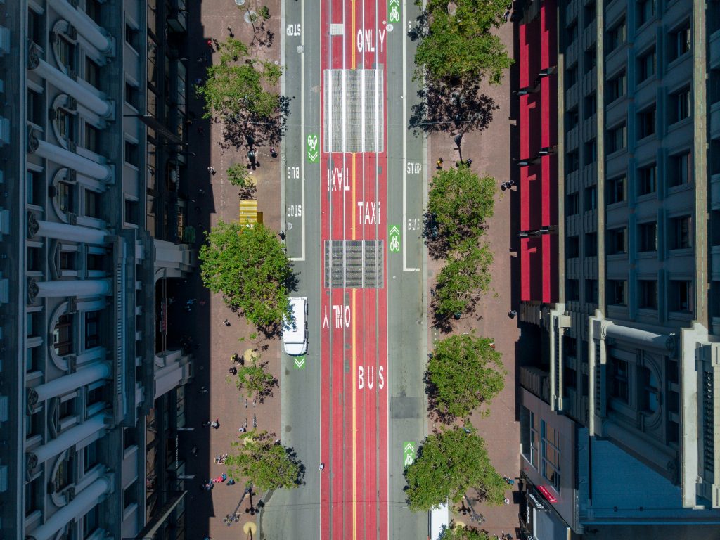 Dedicated bus lanes improve safety