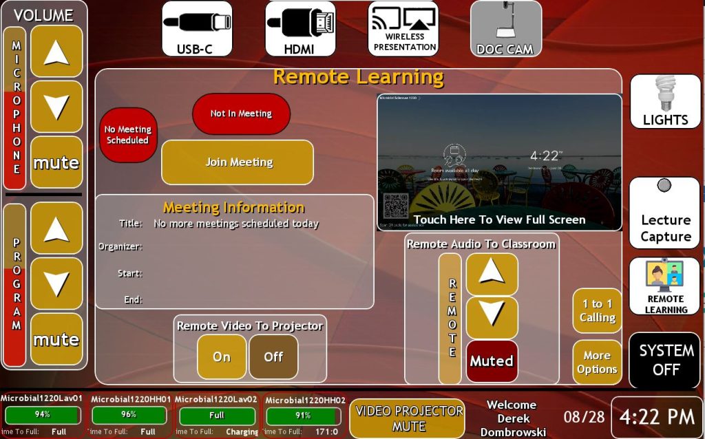 Remote Learning – Classroom Media Support – UW–Madison