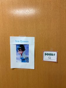 *Paper with an image with the caption 'Ice Queen'"*