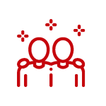 icon: two people with arms around each other