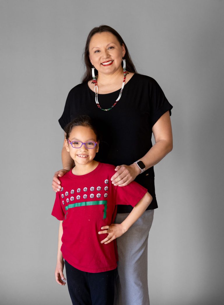 Returning adult student with a child