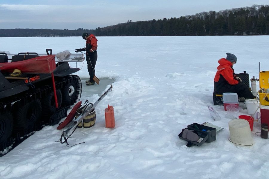 The North Temperate Lakes Long Term Ecological Research project monitors our lakes all year long, and has noticed shrinking ice seasons.
