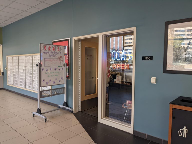 Picture of Ogg CCAS office front door