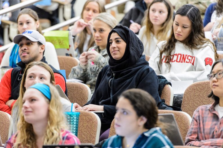 UW students in lecture hall