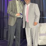 Tim Markle and Marcus Allen (right)