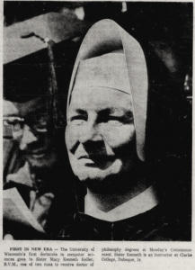 Sister Mary Kenneth Keller at commencement