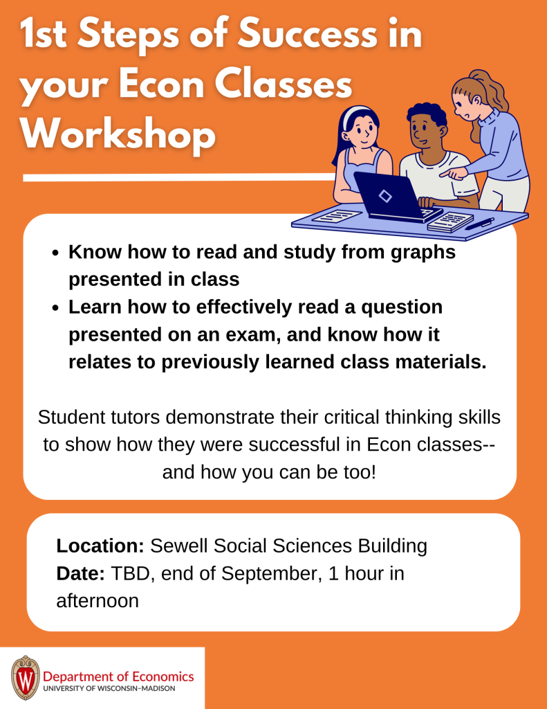 Undergraduate Events & Workshops – Department of Economics – UW–Madison